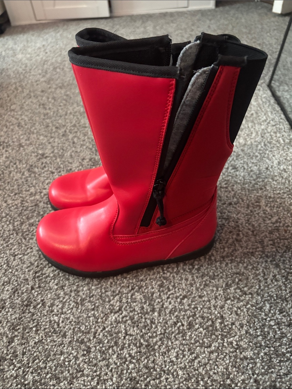 Kids Red Waterproof Winter Boots - Billy shoe